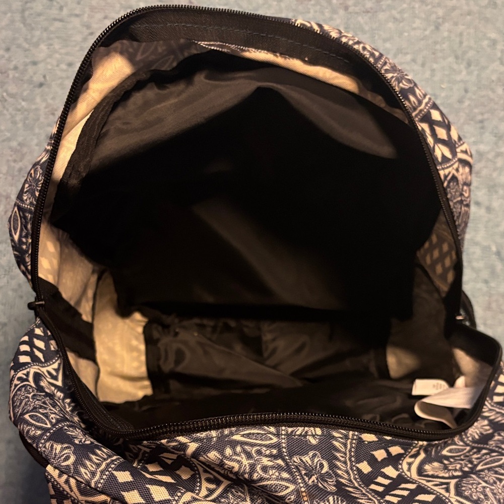 Roxy Black And Orange Patterned Backpack - image 6